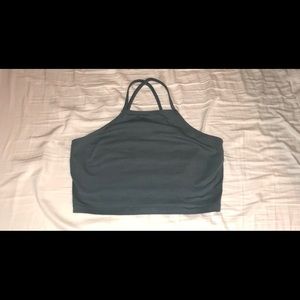Charlotte russe Green crop top